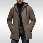 Liam | Men's Insulated Winter Coat, Mid-Length Warm Coat | Bella Blue