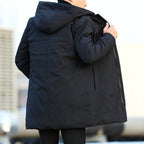 Liam | Men's Insulated Winter Coat, Mid-Length Warm Coat | Bella Blue