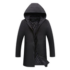 Liam | Men's Insulated Winter Coat, Mid-Length Warm Coat | Bella Blue