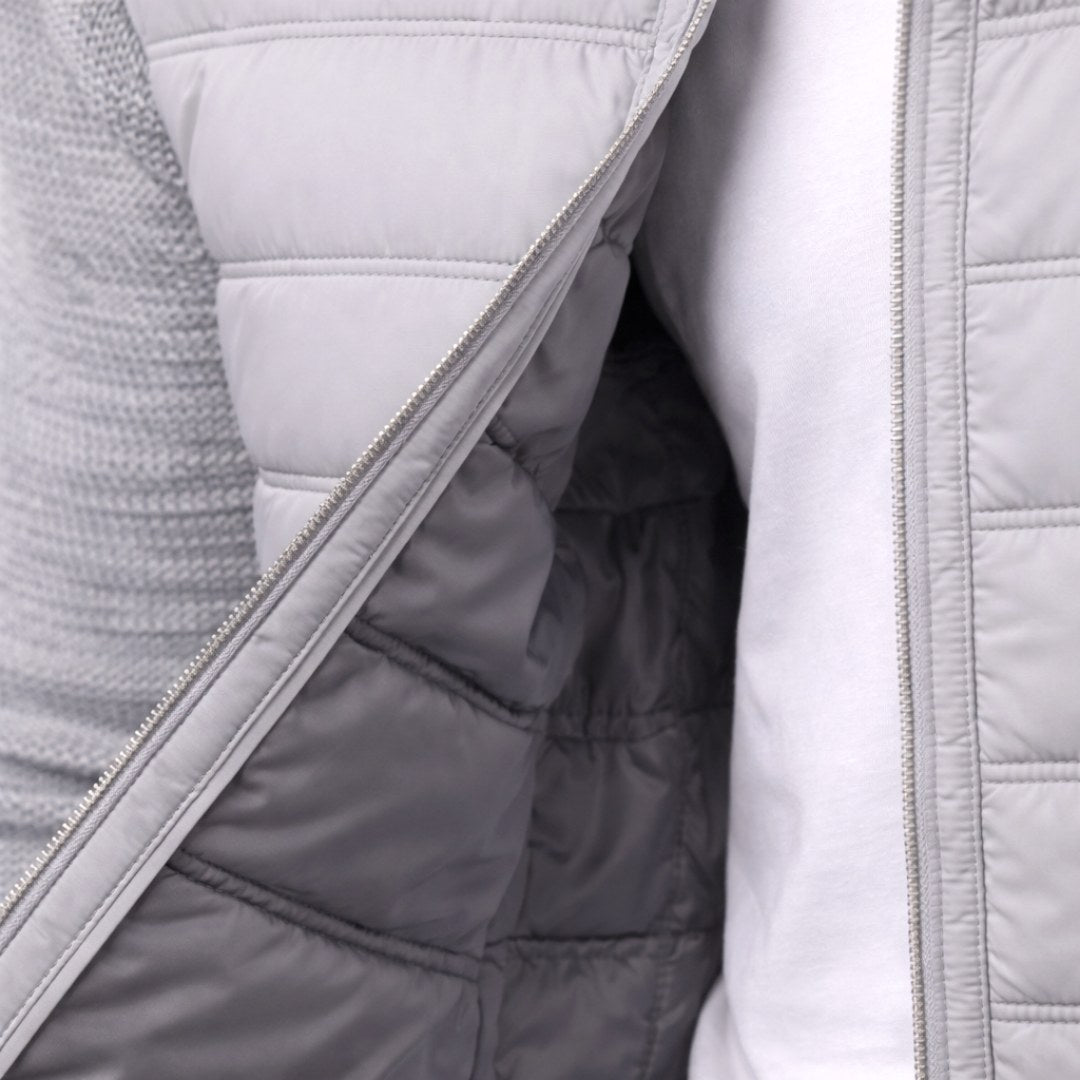 Logan | Men's Quilted Padded Jacket, Structured Everyday Jacket | Bella Blue