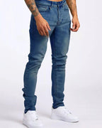 Logan | Men's Slim-Fit Jeans, Modern Stretch Denim Jeans | Bella Blue
