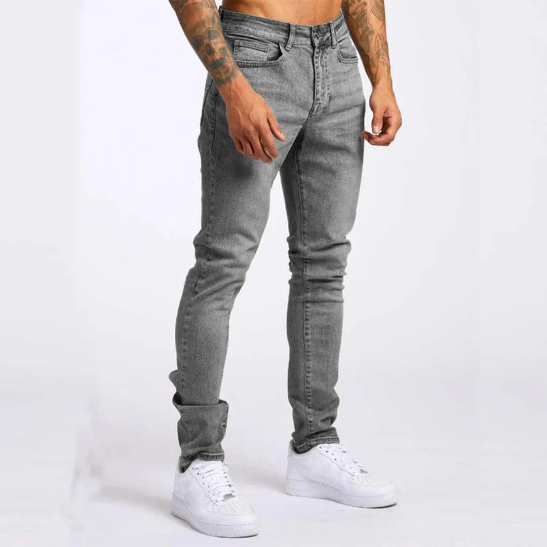 Logan | Men's Slim-Fit Jeans, Modern Stretch Denim Jeans | Bella Blue