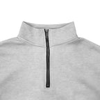 Lorenz | Men's Jumper with Zip, Lightweight Knit Jumper | Bella Blue | Light Grey