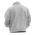 Lorenz | Men's Jumper with Zip, Lightweight Knit Jumper | Bella Blue | Light Grey