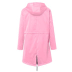 Lorraine | Women's Hooded Lightweight Raincoat, Water-Resistant Windproof Coat | Bella Blue