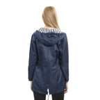 Lorraine | Women's Hooded Lightweight Raincoat, Water-Resistant Windproof Coat | Bella Blue | Pink