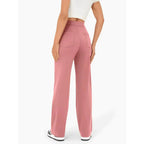 Lottie | Women's High-Waist Stretch Trousers, Comfortable Everyday Trousers | Bella Blue