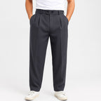 Louis | Women's Breathable Wide-Leg Trousers, Relaxed Fit Everyday Trousers | Bella Blue