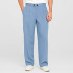 Louis | Women's Breathable Wide-Leg Trousers, Relaxed Fit Everyday Trousers | Bella Blue
