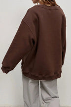 Lucienne | Women's Oversized Round-Neck Sweatshirt, Relaxed Fit Jumper | Bella Blue