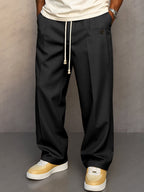 Lukas | Men's Trousers with Relaxed Fit and Freedom of Movement, Casual Everyday Trousers | Bella Blue | Khaki