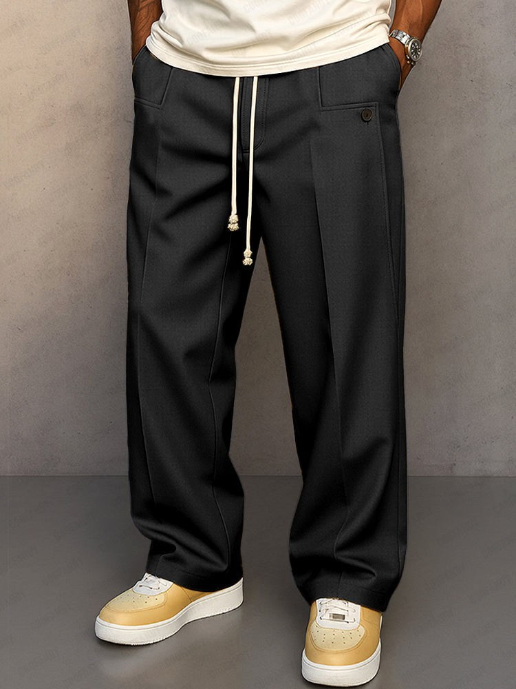 Lukas | Men's Trousers with Relaxed Fit and Freedom of Movement, Casual Everyday Trousers | Bella Blue | Khaki