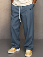 Lukas | Men's Trousers with Relaxed Fit and Freedom of Movement, Casual Everyday Trousers | Bella Blue | Khaki