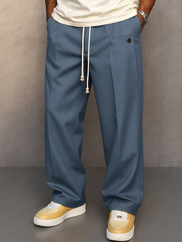 Lukas | Men's Trousers with Relaxed Fit and Freedom of Movement, Casual Everyday Trousers | Bella Blue | Khaki
