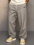 Lukas | Men's Trousers with Relaxed Fit and Freedom of Movement, Casual Everyday Trousers | Bella Blue | Khaki