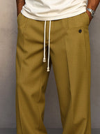 Lukas | Men's Trousers with Relaxed Fit and Freedom of Movement, Casual Everyday Trousers | Bella Blue | Black