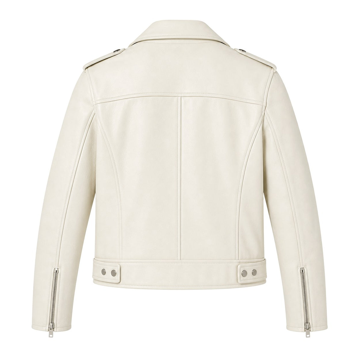 Mabel | Women's Vintage Leather Jacket, Fitted Zip Jacket | Bella Blue