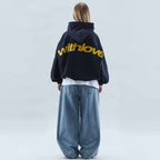 Madeline | Women's Relaxed Hooded Sweatshirt with Graphic Print, Loose-Fit Casual Hoodie | Bella Blue