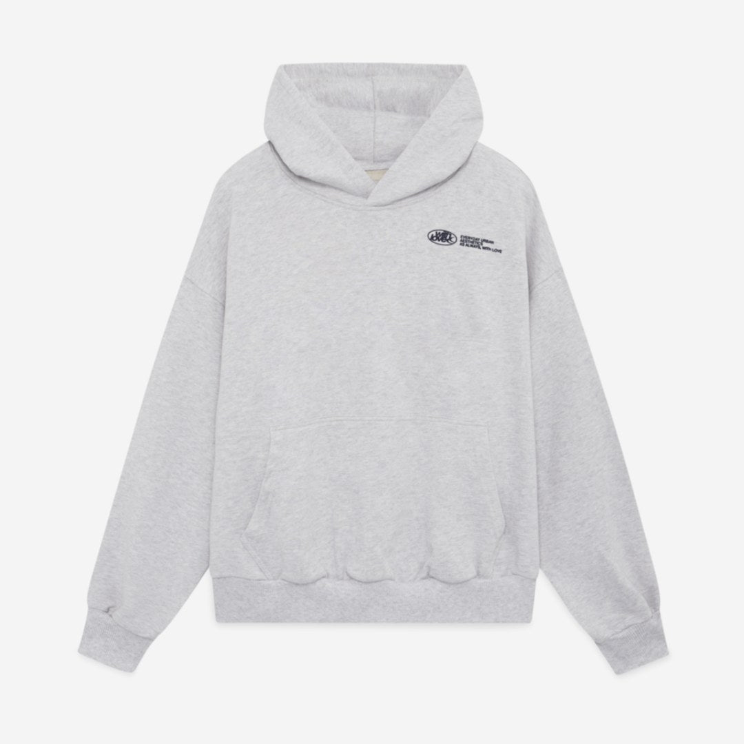 Madeline | Women's Relaxed Hooded Sweatshirt with Graphic Print, Loose-Fit Casual Hoodie | Bella Blue