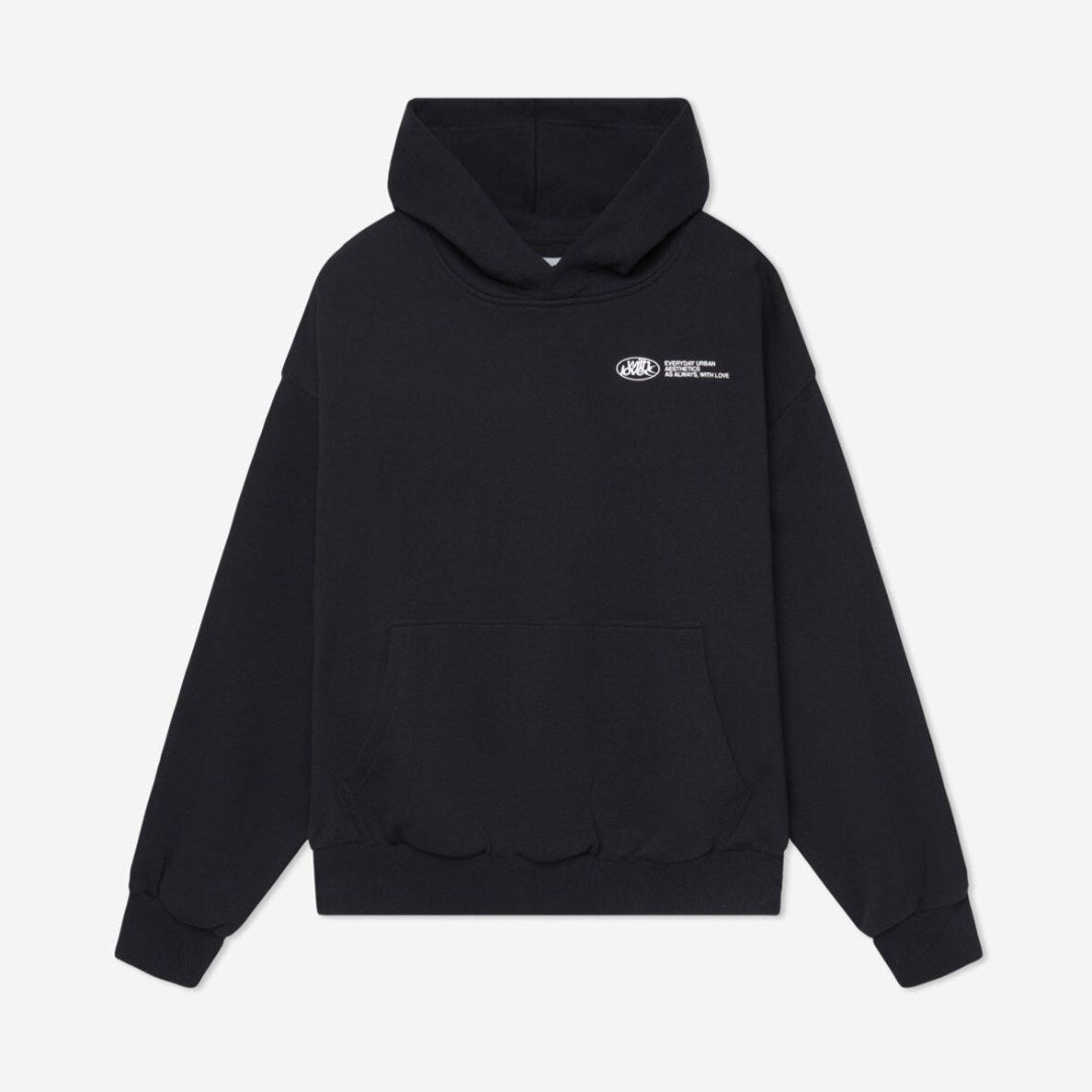 Madeline | Women's Relaxed Hooded Sweatshirt with Graphic Print, Loose-Fit Casual Hoodie | Bella Blue