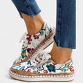 Maisie | Women's Lace-Up Low-Top Trainers, Textured Sole Walking Shoes | Bella Blue
