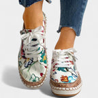 Maisie | Women's Lace-Up Low-Top Trainers, Textured Sole Walking Shoes | Bella Blue