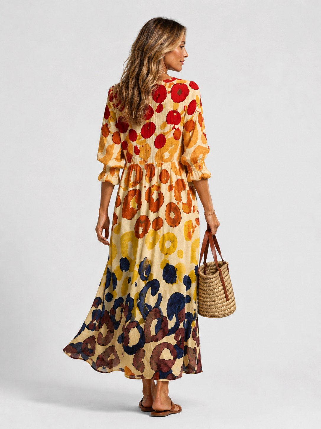 Maisie | Women's Printed Shirt Dress, Relaxed-Fit Everyday Dress | Bella Blue | Floral