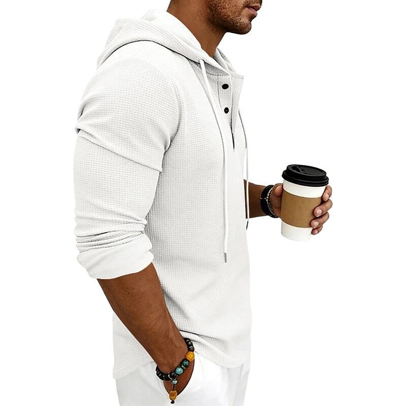 Malcolm | Women's Relaxed Hooded Sweatshirt, Drawstring Hood Jumper | Bella Blue