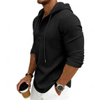 Malcolm | Women's Relaxed Hooded Sweatshirt, Drawstring Hood Jumper | Bella Blue