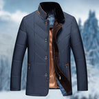 Manfred | Men's Winter Jacket with Water-Resistant Material, Functional Autumn Jacket | Bella Blue | Blue