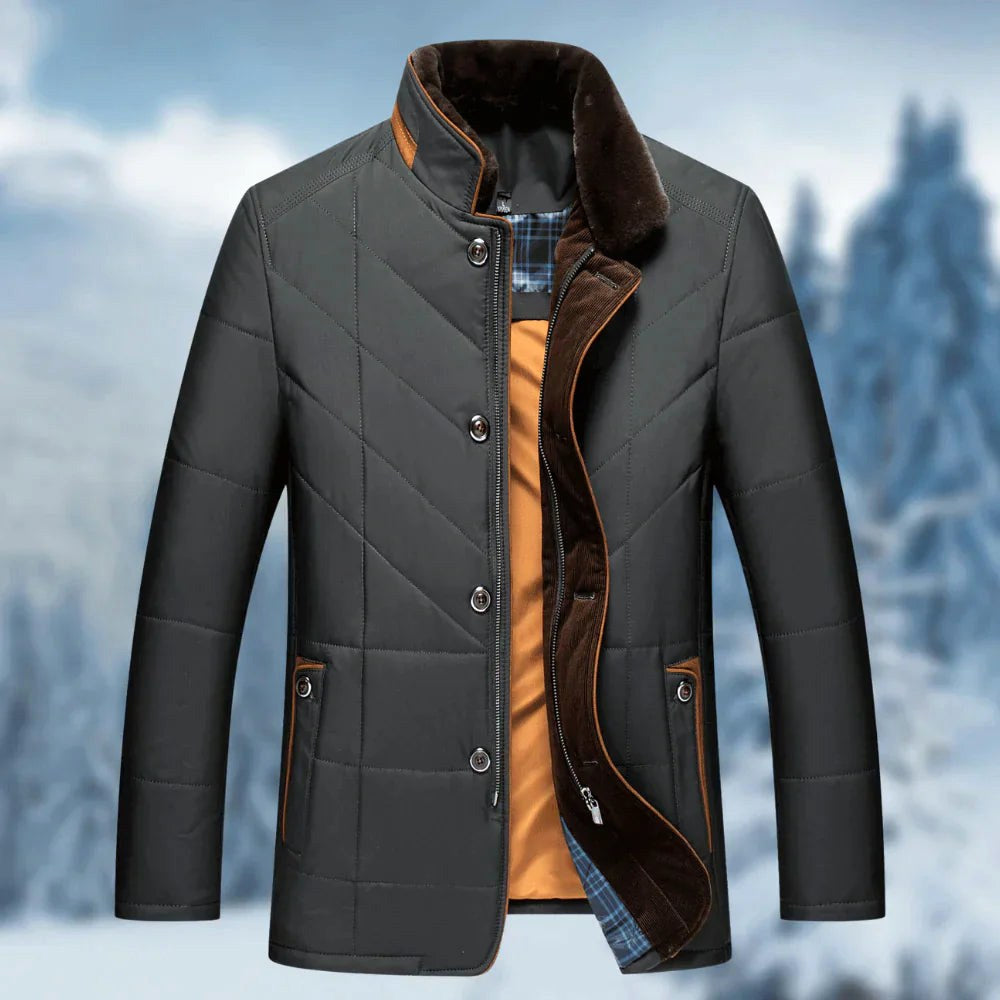 Manfred | Men's Winter Jacket with Water-Resistant Material, Functional Autumn Jacket | Bella Blue | Blue