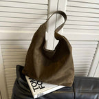 Manon | Women's Relaxed Shoulder Tote Bag, Spacious Travel Tote | Bella Blue | Black