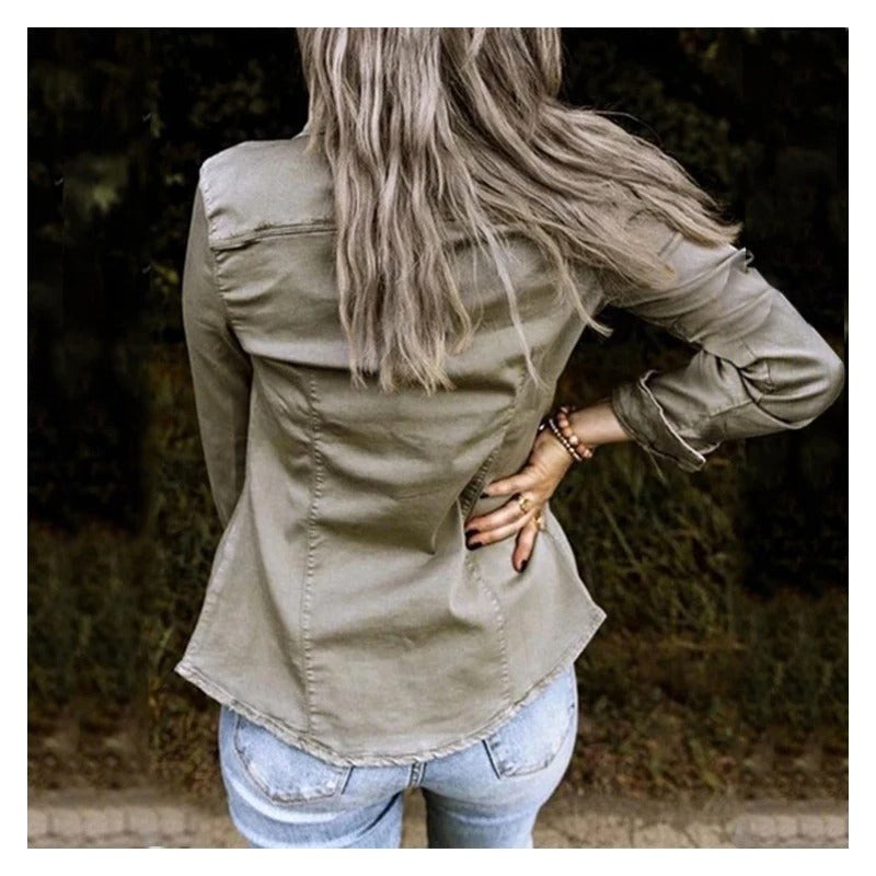 Margaret | Women's Classic Denim Jacket, Timeless Denim Jacket | Bella Blue