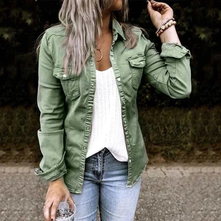 Margaret | Women's Classic Denim Jacket, Timeless Denim Jacket | Bella Blue