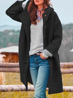 Marlene | Women's Warming Cosy Coat, Elegant Autumn Coat | Bella Blue | Pink