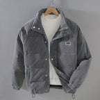 Martin | Men's Corduroy Jacket, Textured Autumn Jacket | Bella Blue