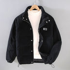 Martin | Men's Corduroy Jacket, Textured Autumn Jacket | Bella Blue