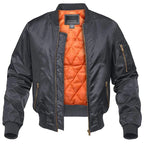 Mason | Men's Bomber Jacket with Front Pockets, Zip Fastening Urban Jacket | Bella Blue