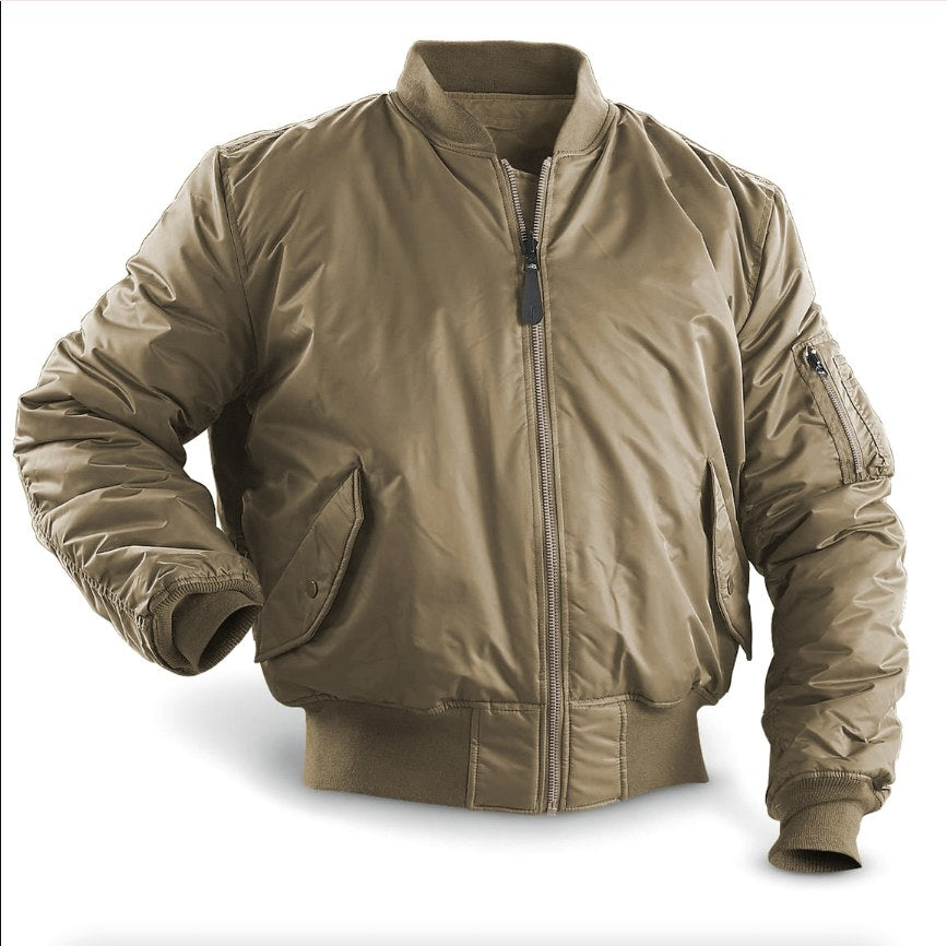 Mason | Men's Bomber Jacket with Front Pockets, Zip Fastening Urban Jacket | Bella Blue