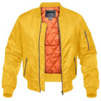 Mason | Men's Bomber Jacket with Front Pockets, Zip Fastening Urban Jacket | Bella Blue