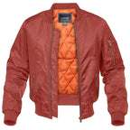 Mason | Men's Bomber Jacket with Front Pockets, Zip Fastening Urban Jacket | Bella Blue