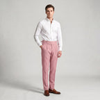 Mason | Men's Double-Pleat High-Waist Trousers, Tailored Tapered Trousers | Bella Blue