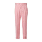 Mason | Men's Double-Pleat High-Waist Trousers, Tailored Tapered Trousers | Bella Blue