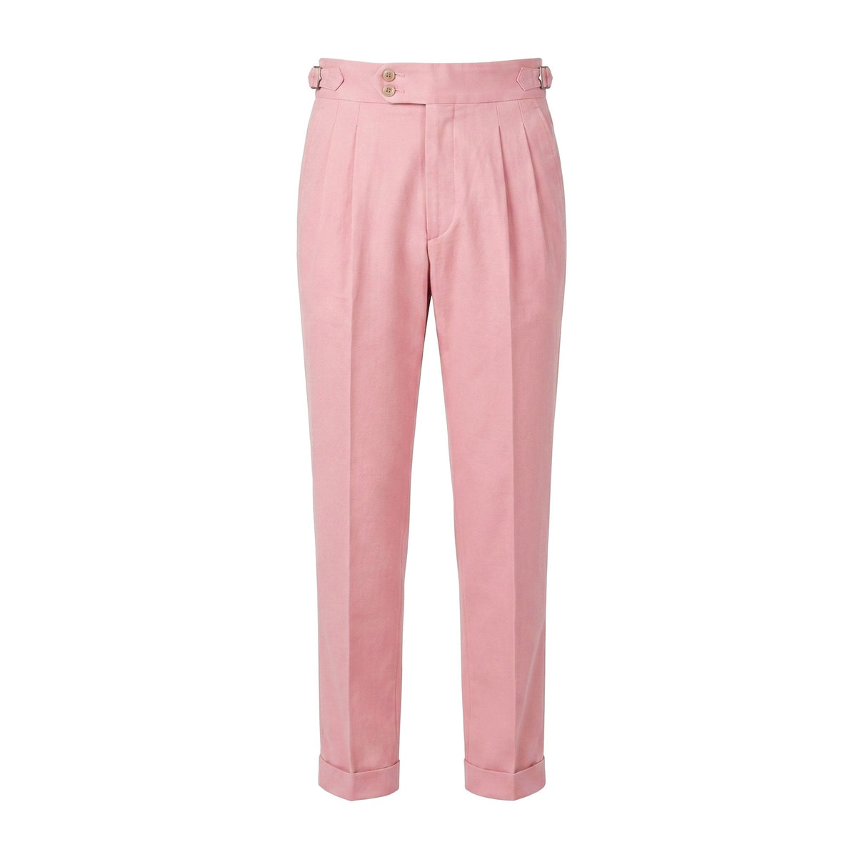 Mason | Men's Double-Pleat High-Waist Trousers, Tailored Tapered Trousers | Bella Blue