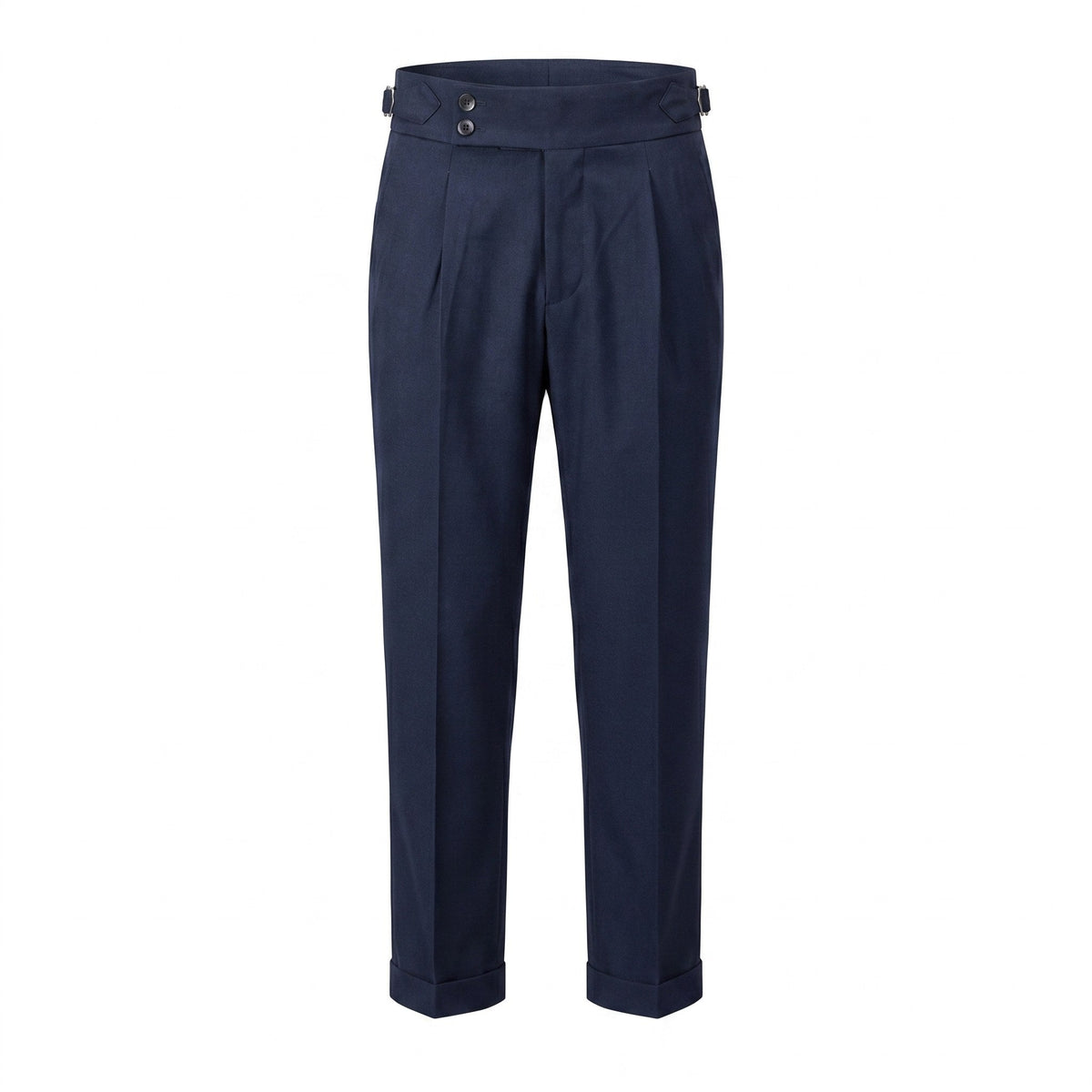 Mason | Men's Double-Pleat High-Waist Trousers, Tailored Tapered Trousers | Bella Blue