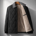 Mason | Men's Quilted Fleece Jacket, Warm Autumn Jacket | Bella Blue