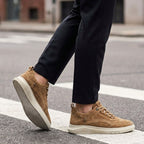 Mason | Women's Suede-Effect Retro Trainers, Everyday Trainers | Bella Blue