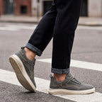 Mason | Women's Suede-Effect Retro Trainers, Everyday Trainers | Bella Blue