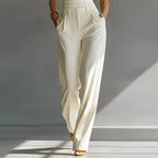 Matilda | Women's Wide-Leg Jumpsuit with Wrap Front, V-Neck Two-Piece Set | Bella Blue