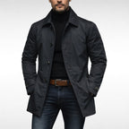 Matthias | Men's Jacket with Water-Resistant Surface, Modern Autumn Jacket | Bella Blue | Navy Blue